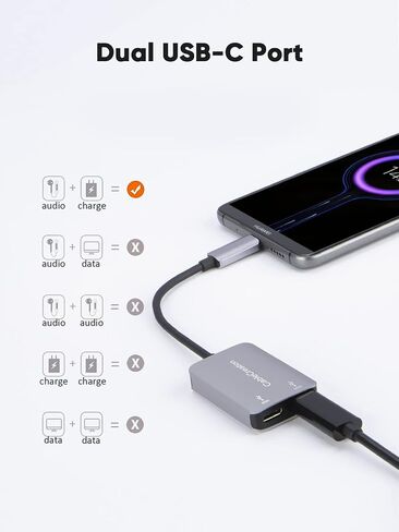 CableCreation USB C to 3.5mm Audio Cable with USB Charging Car Aux Cable | Type C to Aux Jack Headphone Car Stereo with 18W Charge for iPhone 16 15 Pro Max Plus, Galaxy S24/S23+, Pixel 9/8/7+ in Kuwait