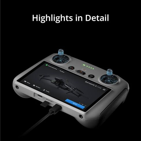DJI RC - Remote Controller for DJI Mini 3/DJI Mini 3 Pro/DJI Mavic 3 Classic/DJI Mavic 3/DJI Mavic 3 Cine/DJI Air 2S, Lightweight Body, FHD Screen, 4hr Battery, O3+ Transmission in Saudi Arabia