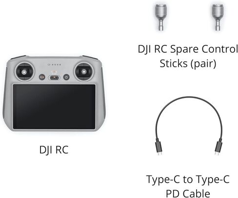 DJI RC - Remote Controller for DJI Mini 3/DJI Mini 3 Pro/DJI Mavic 3 Classic/DJI Mavic 3/DJI Mavic 3 Cine/DJI Air 2S, Lightweight Body, FHD Screen, 4hr Battery, O3+ Transmission in Saudi Arabia