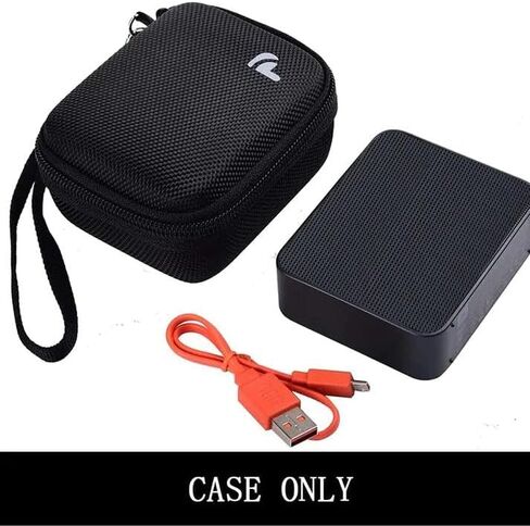 Case Compatible for JBL GO 2/ for JBL GO Portable Bluetooth Waterproof Speaker, Travel Storage Bag Holder Fits for USB Cable and Charger. (Speaker and Accessories not Includes)-Black in Saudi Arabia