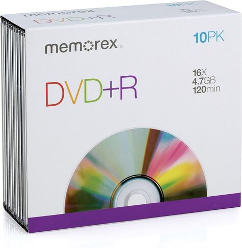 Memorex 4.7 جيجا بايت/16x DVD+R (10 عبوات نحيفة) in Saudi Arabia