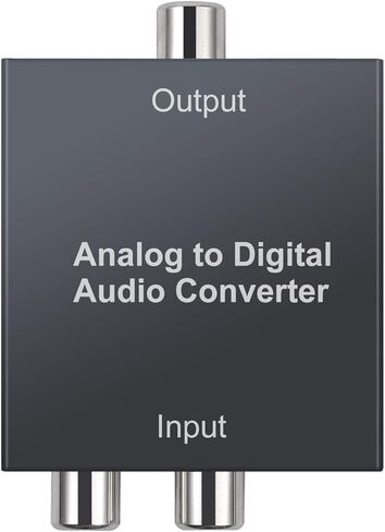 محول الصوت التناظري إلى الرقمي PROZOR ADC R/L RCA 3.5 مم AUX إلى محول الصوت البصري الرقمي المحوري Toslink مع كابل بصري لمشغل Blu-ray HD DVD AV Amp in Kuwait