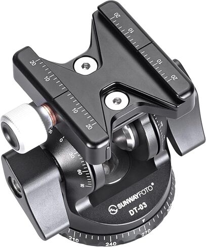Sunwayfoto DT-03S Arca Compatible 2 Way Tilt Head + 60mm QR Plate for Tripod/Monopod in Kuwait