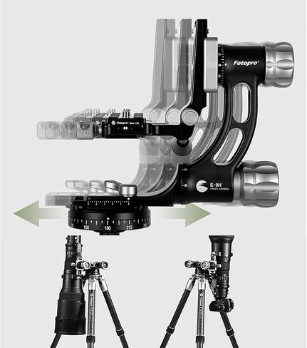 رأس Fotopro E-6H Gimbal، رأس Gimbal، رأس عدسة كبيرة، رأس تصوير الحياة البرية، رأس التصوير الرياضي، رأس التصوير الفلكي in Kuwait