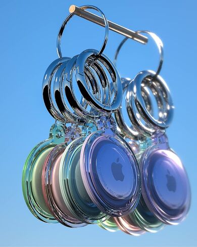 حامل بطاقات هوائية مكون من 4 قطع، سلسلة مفاتيح لعلامات هوائية مضادة للماء لكامل الجسم ومضادة للخدش لطوق الكلب والقطط والأمتعة ومفاتيح السيارة (4 ألوان) in Kuwait