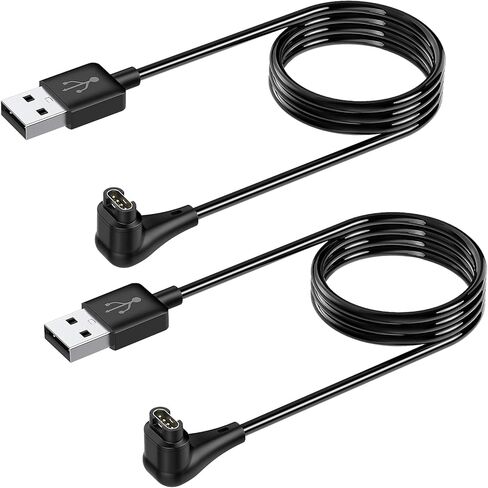 [عبوتان] شاحن مطور لساعة Garmin، كابل شحن USB بطول 3.3 قدم لـ Garmin Instinct، Fenix ​​5|5S|5X|6|6S|6X|7|7S|7X، Forerunner 245|945، Approach S10|S62|G12| S42|S40، فيفو أكتيف 4|4S|3، فينو 2|2S in Kuwait