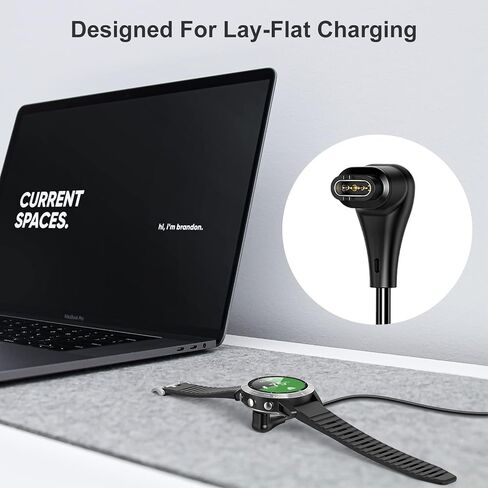 [عبوتان] شاحن مطور لساعة Garmin، كابل شحن USB بطول 3.3 قدم لـ Garmin Instinct، Fenix ​​5|5S|5X|6|6S|6X|7|7S|7X، Forerunner 245|945، Approach S10|S62|G12| S42|S40، فيفو أكتيف 4|4S|3، فينو 2|2S in Kuwait