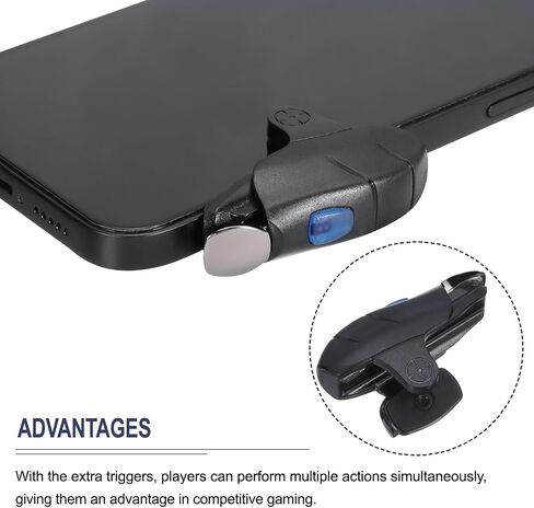 MECCANIXITY Gaming Trigger Game Controller Fire Keys Linkage Gaming Joystick Black for 4.7-6.5 Inch Cell Phone with USB Cable in Saudi Arabia