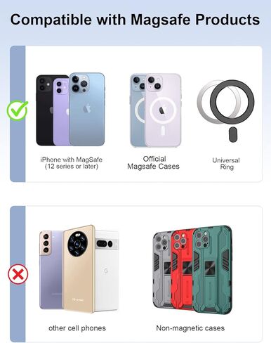 TopMade لمحفظة Magsafe، حامل بطاقة المحفظة المغناطيسية لسلسلة iPhone 15 وiPhone 14/13/12، محفظة هاتف جلدية مغناطيسية مع مغناطيس قوي، حجب RFID لبطاقة الائتمان، تناسب 4 بطاقات، أسود in Kuwait