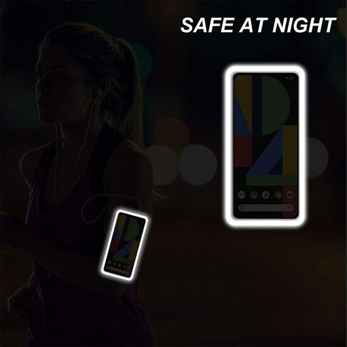 حزام يد للركض من RUNBACH لهاتف Google Pixel 5/4/4a/3/3a، حقيبة رياضية مقاومة للعرق مع حامل لمس/مفتاح وفتحة بطاقة لـ Google Pixel 5/Pixel 4/4a/Pixel 3/3a (أسود) in Kuwait