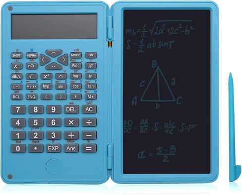Basic Calculator Notepad with 6.5 Inch LCD Writing Tablet, Rechargeable, Lock Button and E-Pen,12 Digit Display, Also Inkless Drawing/Memo Pads/Planning Boards, Hand-held for Daily and Basic Office in Saudi Arabia
