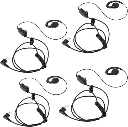 HWAYO Walkie Talkie Swivel Earpiece with Microphone and PTT for Motorola Two Way Radio - Motorola Swivel Earpiece Compatible with Walkie Talkies CLS1410, CLS1100, HKLN4604A (4 Pack) in Kuwait
