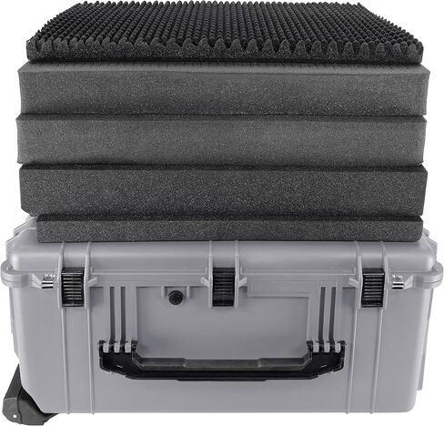 Eylar XXL 31.5" Protective Gear Roller Case Water and Shock Resistant w/Foam (Yellow) in Saudi Arabia