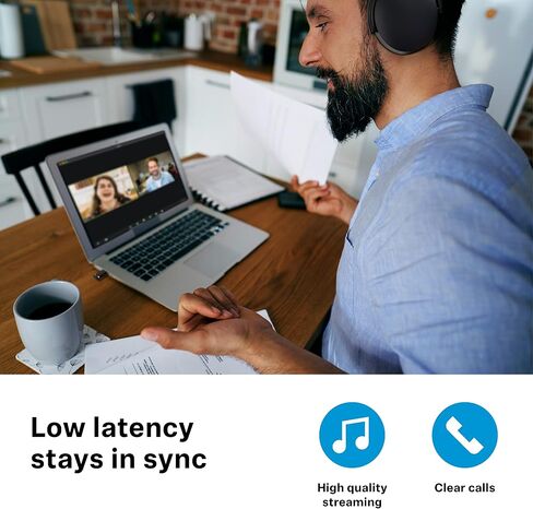 سينهايزر كونسيومر اوديو دونجل بلوتوث 600 من بي تي دي - محول USB-A/USB-C مع ترميز صوت ابت اكس للحصول على صوت مستقر - استمع الى الموسيقى واجراء المكالمات ومشاهدة مقاطع الفيديو in Kuwait