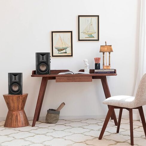 HiVi-Swans D200 Active Bluetooth Powered Bookshelf Speakers - Bluetooth Desk Speakers for TV/Turntable/PC - 5 Inch Near Field HiFi Speakers 260w RMS - Wood Grain in Saudi Arabia