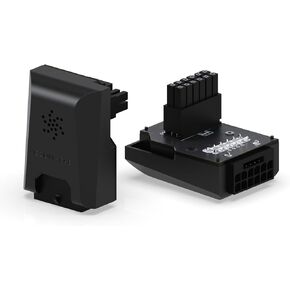 EZDIY-FAB PCIe 5.0 12VHPWR GPU Power Bridge, 12+4 Pin Angle Connector Power Adapter, for RTX40' Series GPUs, Compatible with RTX4090, 4080, 4070ti - Black 90° RVS