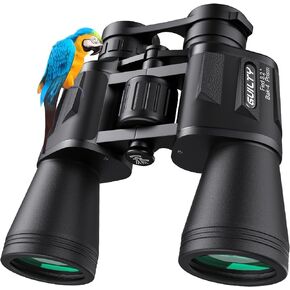 gvilty 20x50 مناظير عالية الطاقة للبالغين، مناظير مدمجة مقاومة للماء ممتازة مع رؤية منخفضة الإضاءة لمشاهدة الطيور والصيد والسفر وألعاب كرة القدم ومشاهدة النجوم مع حقيبة حمل in Kuwait