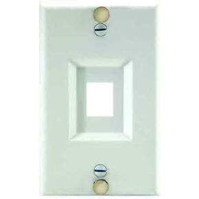 Legrand - OnQ 1 Port Keystone Single Gang Wall Plate, Stainless Steel Wall Plate, 1 Gang Keystone Wall Plate Supports 1 Keystone Insert, Stainless Steel, WP3467SS in Saudi Arabia
