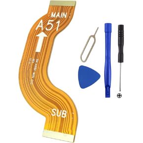 كيبل مرن بديل للوحة الام من كومسونما لجوال سامسونج جالكسي A51 اصدار 2019 SM-A515U SM-A515F A515W A515X 4G/LTE، وحدة كيبل مرنة تتضمن ادوات in Kuwait