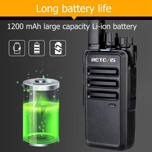 Retevis RT68 Walkie Talkies for Adults, Portable FRS Two-Way Radio (4 Pack) | Splash-Proof & Weather-Resistant, Powerful 500mW Speaker, 1200mAh Battery, Ready to Use, License-Free, USB-C Charging in Kuwait