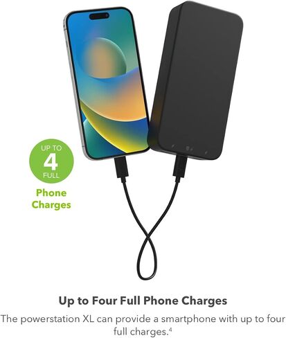 mophie Powerstation XL Power Bank 2023-20,000 mAh Large Internal Battery, (2) USB-A Ports and (1) 20W USB-C PD Fast Charging Input/Output Port, Travel-Friendly in Kuwait