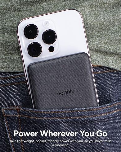 mophie Powerstation XL Power Bank 2023-20,000 mAh Large Internal Battery, (2) USB-A Ports and (1) 20W USB-C PD Fast Charging Input/Output Port, Travel-Friendly in Kuwait