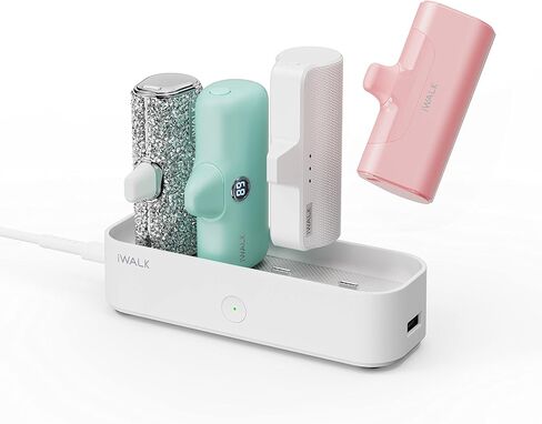iWALK Charger Station for Portable Charger 4500mAh,4800mAh, 5000mAh, Power Bank for iPhone Charging Station Multiple USB-C Family-Sized Charger Station for Home(Station Only),Black in Saudi Arabia