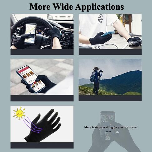 Rakizbe Touchscreen Gloves for Sweaty Hands, High-Sensitive Anti-Sweat Breathable Seamless Gaming Gloves for Tablet iPad/Mobile Phone PUBG Game Controller in Kuwait