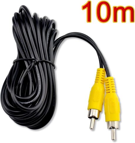 RCA Video Cable,Digital Audio Coaxial Cable with Male to Male Single Plug,A/V Extension Cord for Subwoofer Car Rear View Parking Buckup Camera,3m/10feet in Kuwait