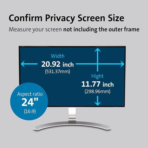 Kensington FP230W Privacy Screen for 23-Inch 16:9 Aspect Ratio Widescreen Monitors (K55798WW) in Kuwait