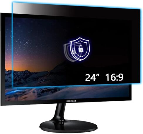 2-Pack 24 Inch Computer Privacy Screen Filter for Widescreen Monitor with 16:9 Aspect Ratio, Anti-Spy/Glare Protector Film High Clarity Eye Protection Removable in Saudi Arabia