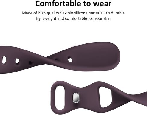 Eilesuny 6 Pack Slim Thin Bands Compatible with Apple Watch 38mm 40mm 41mm 42mm 44mm 45mm 49mm, Replacement Soft Silicone Sport Strap for iWatch Series 9/8/7/6/5/4/3/2/1 Ultra/2 SE Women Men in Saudi Arabia