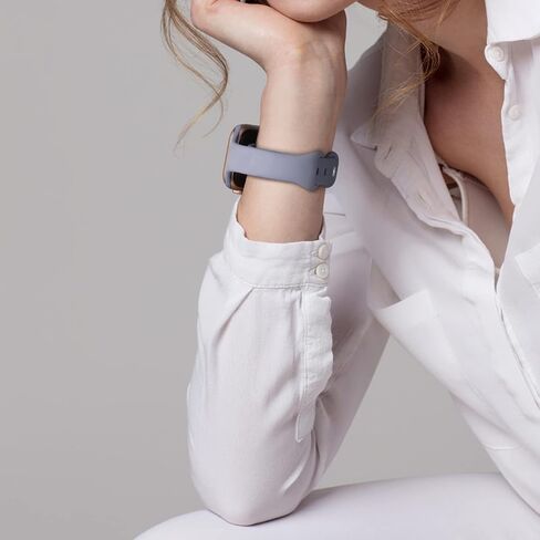6 Pack Slim Thin Bands Compatible with Apple Watch 38mm 40mm 41mm 42mm 44mm 45mm 46mm 49mm Women Men, Replacement Soft Silicone Sport Strap for iWatch Series 11/10/9/8/7/6/5/4/3/2/1 Ultra SE in Saudi Arabia
