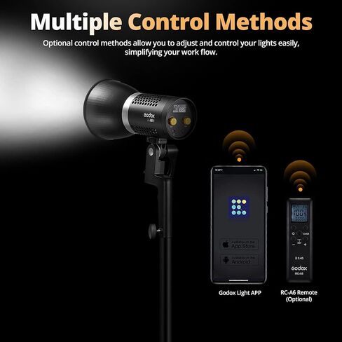 Godox ML60Bi ML60 Bi 60W Bi-Color LED Light Silent Mode Portable Brightness Adjustment Support Li-ion Outdoor LED Light with 2X NP970 Lithium Battery in Saudi Arabia