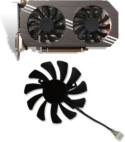 Cavabien GA81S2U 75MM GTX970 GPU مروحة تبريد بطاقة الرسومات استبدال لمروحة تبريد بطاقة الرسومات ZOTAC GeForce GTX 970 (مروحة 4pin 1PCS) in Kuwait