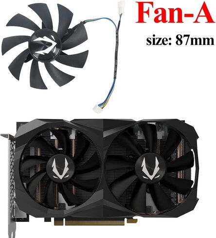 inRobert Video Card Fan Replacement Cooler for Zotac Gaming RTX 2060 Graphics Card ZT-T20600K-10M (Fan-A) in Kuwait