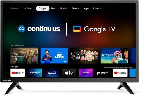 continuus 32" 12V RV Smart TV – Android TV with Google Assistant, Chromecast, and Free Streaming Apps – 720p HD - CT-32TS10 in Saudi Arabia