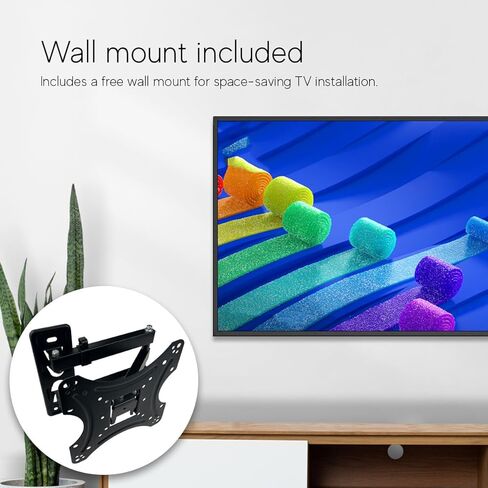 VIZIO D-Series Newest Model D32H-J09 32" Class HD Smart TV IQ Processor Netflix, Disney+, YouTube, HBO Max Free Wall Mount (Renewed)(Tv + Wallmount) in Kuwait