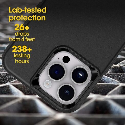 حافظة OtterBox iPhone 14 Pro Max (فقط) من سلسلة Commuter - شركة TREES (أخضر)، رفيعة ومتينة، مناسبة للجيب، مع حماية للمنافذ in Kuwait