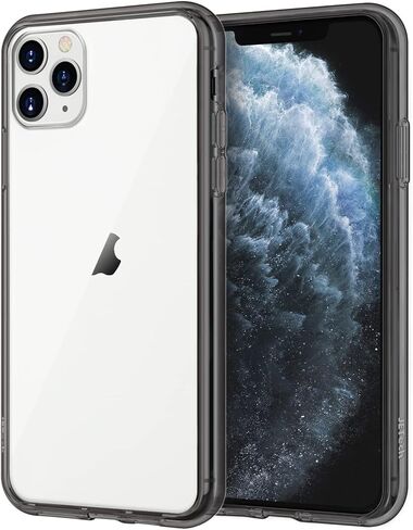 JETech Case for iPhone 11 Pro Max 6.5-Inch, Non-Yellowing Shockproof Phone Bumper Cover, Anti-Scratch Clear Back (Clear) in Kuwait