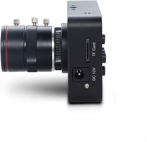كاميرا MOKOSE 12MP HDMI 1080P USB HD كاميرا ويب للتدريس، تسجيل 4K @ 30FPS صناعة C/CS-Mount مع عدسة تكبير يدوية 6-12 مم بدون تشويه in Kuwait