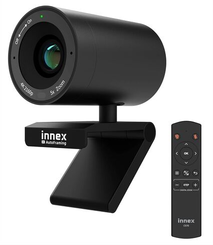 Innex C831 180° Panoramic 4K Wide Angle Webcam with Microphone, AI Facial Tracking for Windows, Mac, Easy Setup Conference Room Camera with Flexible View Angle for Meeting Room, Huddle Space | AI Facial Tracking, Easy Setup, Flexible View Angle, Conferenc in Saudi Arabia
