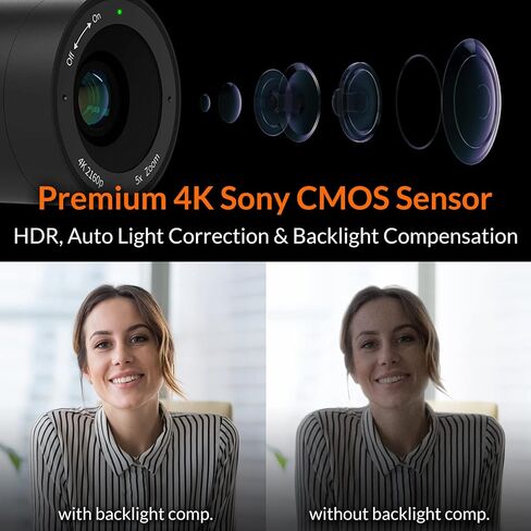 Innex C831 180° Panoramic 4K Wide Angle Webcam with Microphone, AI Facial Tracking for Windows, Mac, Easy Setup Conference Room Camera with Flexible View Angle for Meeting Room, Huddle Space | AI Facial Tracking, Easy Setup, Flexible View Angle, Conferenc in Saudi Arabia