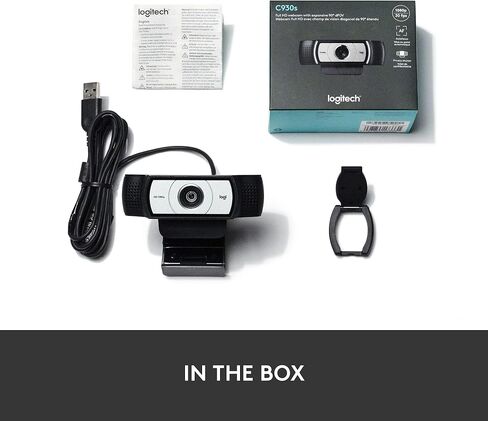 Logitech C930s Pro HD Webcam, Full HD 1080p video calling, Noise-canceling mic, HD auto light correction, wide Field of View, Works with Microsoft Teams, Zoom, Google Voice, Google Meet, PC/Mac/Laptop in Saudi Arabia