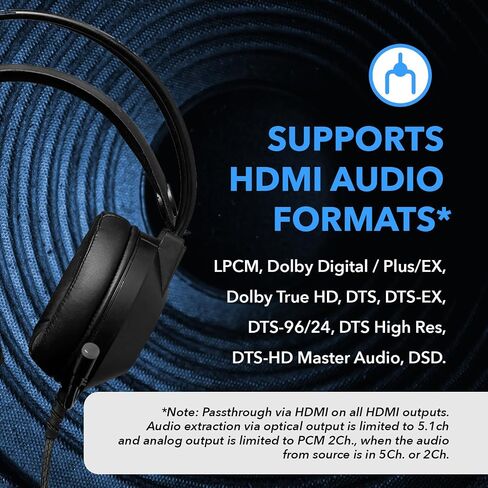 موزع HDMI OREI 8K 1 X 2، مكرر مع مستخرج الصوت UltraHD يدعم ما يصل إلى 4K @ 120 هرتز IR EDID HDCP 2.3 - (BK-102A) (1x2 - مخرج الصوت) in Kuwait