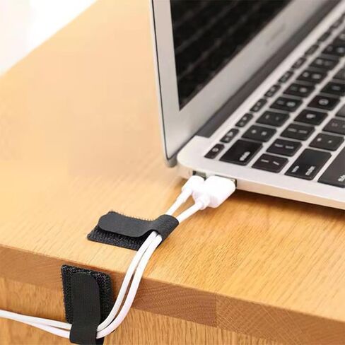 Lovonto 210 Pcs Cable/Cord Management Organizer Kit; PC Setup Accessories Including Cable Sleeves, Adhesive Cable Organizer Clips, Cord Keepers, Cable Holders and Ties for Home, Office Electronics in Kuwait