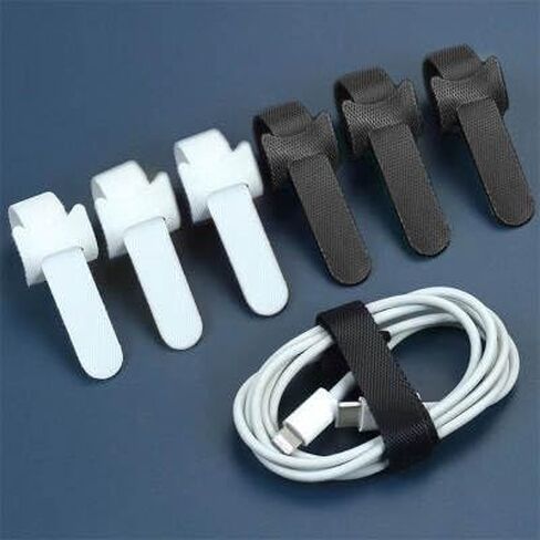 Lovonto 210 Pcs Cable/Cord Management Organizer Kit; PC Setup Accessories Including Cable Sleeves, Adhesive Cable Organizer Clips, Cord Keepers, Cable Holders and Ties for Home, Office Electronics in Kuwait