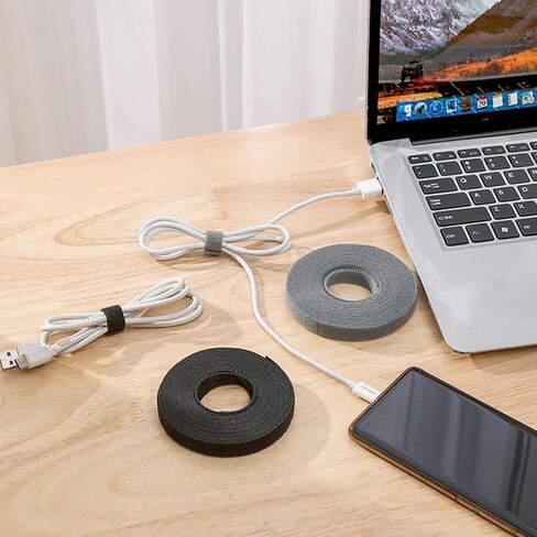 Lovonto 210 Pcs Cable/Cord Management Organizer Kit; PC Setup Accessories Including Cable Sleeves, Adhesive Cable Organizer Clips, Cord Keepers, Cable Holders and Ties for Home, Office Electronics in Kuwait