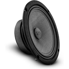 DS18 PRO-CF6.4SL 6.5" Slim Speaker 500 Watts RMS Max Power 4-Ohms Carbon Fiber Cone Water Resistant Mid-Bass Loudspeaker - Great Speaker for Motorcycles and Powersports - 1 Speaker