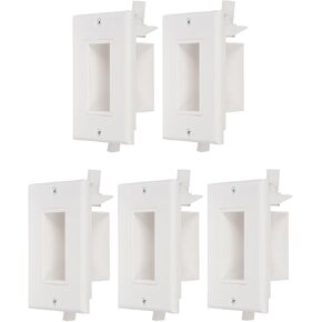 لوحة حائط كابل ذات جهد منخفض مجوفة من نقطة المشتري، منفذ سهل التركيب لإخفاء وتمرير أسلاك التكنولوجيا من خلال HDMI والتلفزيون والفيديو والصوت والشبكة وأسلاك السماعات وغطاء خافي العيوب (عبوتان) in Kuwait